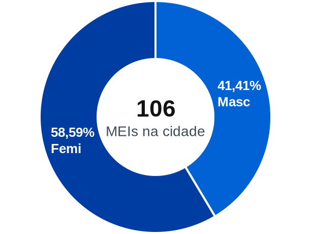 Gênero de MEIs na cidade de Toropi